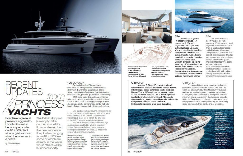 Ultime news da Princess Yachts
